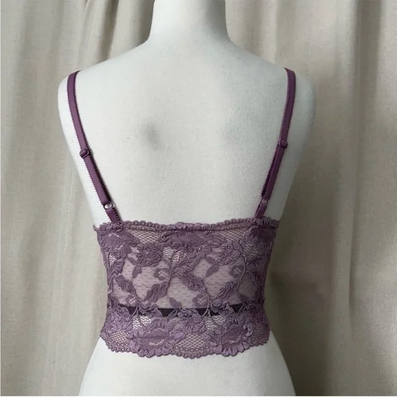 VICTORIA’S SECRET Lavender Lace Bralette Top Size Small - Picture 7 of 16